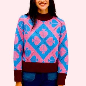 Kate Spade Printed Geo Size M in Blue Pink & Brown